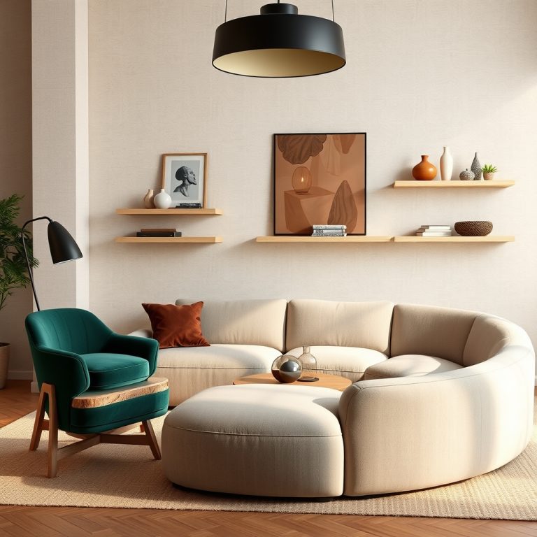 Curved Sofas and Velvet Accents: The Perfect Marriage of Comfort and Contemporary Style