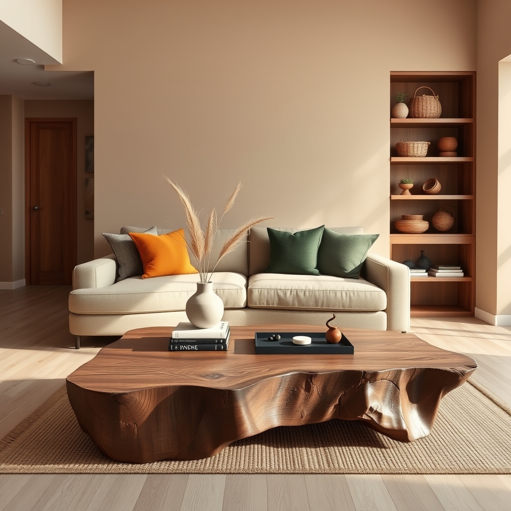 Elevating Your Space: The Subtle Luxury of Earthy Minimalism in Modern Living Rooms