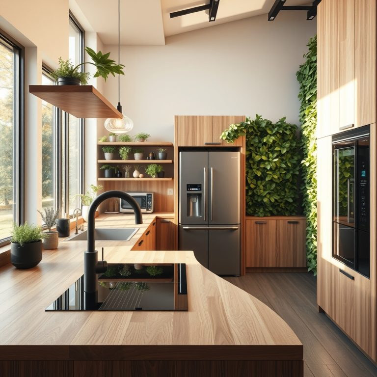 Smart Kitchens and Sustainable Style: How Technology Meets Earth-Friendly Design