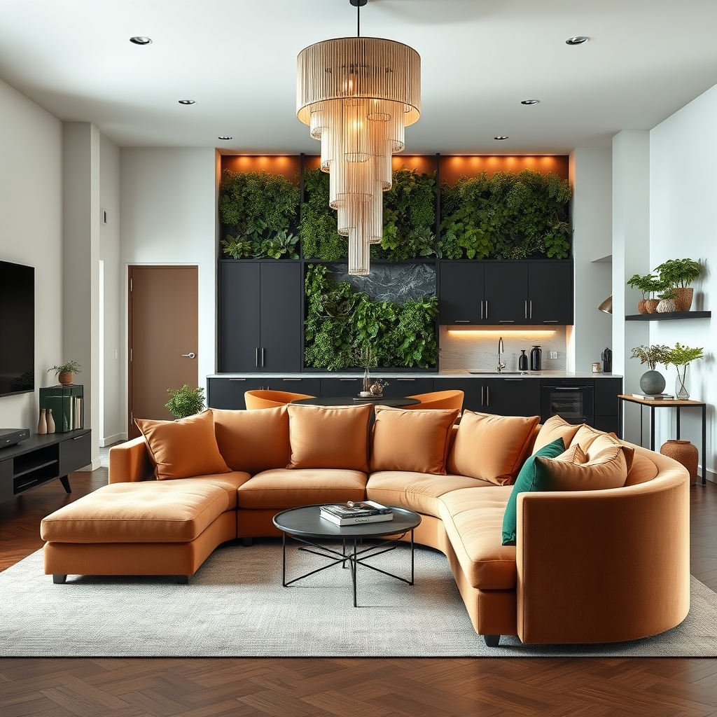 The Elegance of Multi-Functional Spaces: How Curved Sofa Designs and Hidden Storage Define Modern Living
