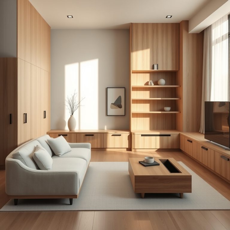 The Art of Effortless Elegance: How Japandi Style and Hidden Storage Transform Modern Living Rooms