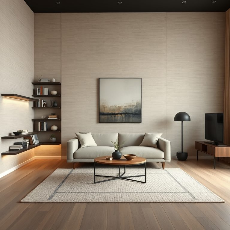 The Modern Home’s Silent Revolution: How Matte Black Hardware and Textured Wallpapers Redefine Understated Elegance